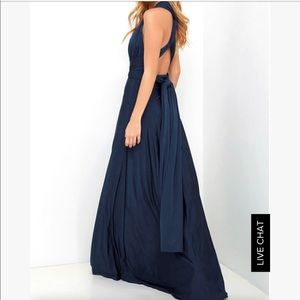 Lulu’s Always Stunning Convertible Maxi - Navy